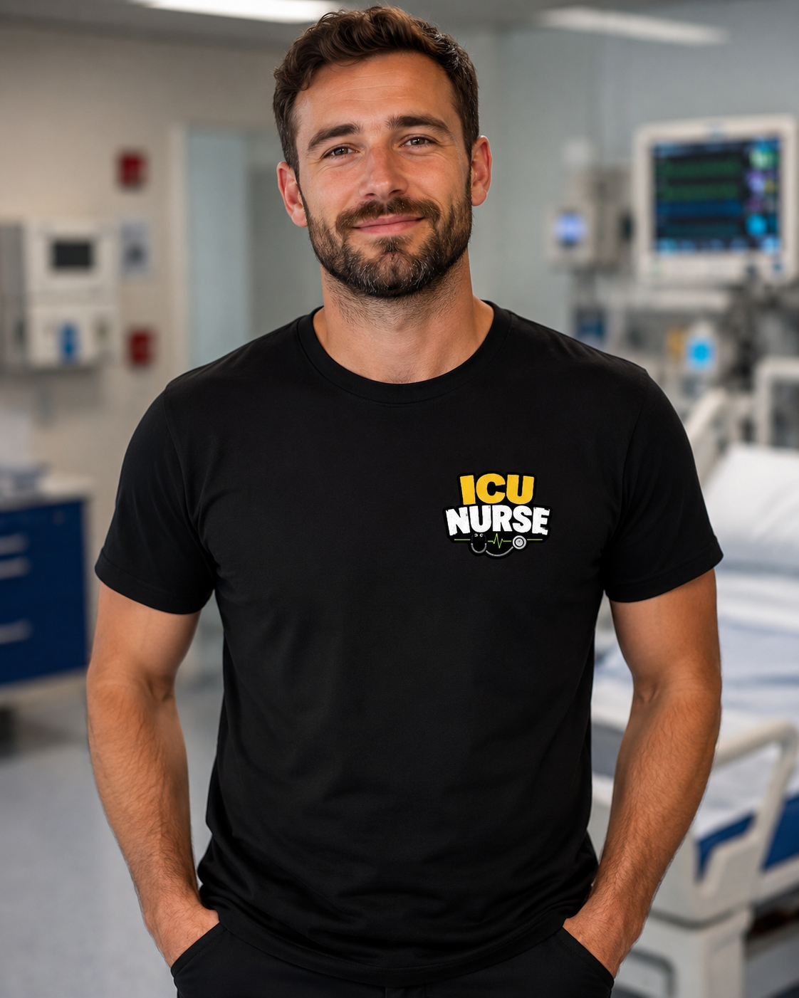 ICU RN T-Shirt | Funny Critical Care Nurse Performance Tee