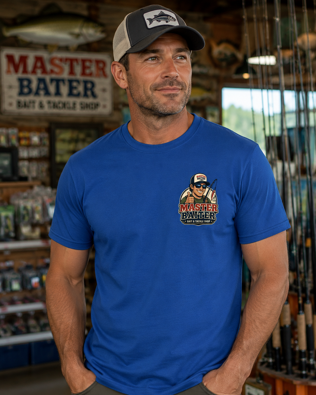Master Baiter Fishing T-Shirt | Funny Fishing Performance Tee