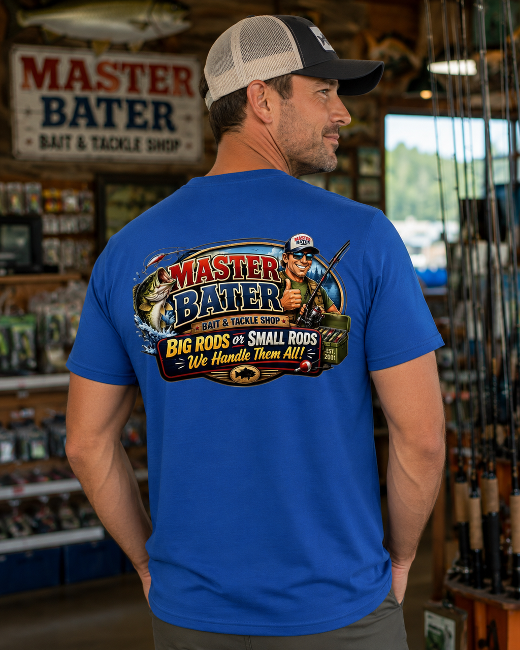 Master Baiter Fishing T-Shirt | Funny Fishing Performance Tee