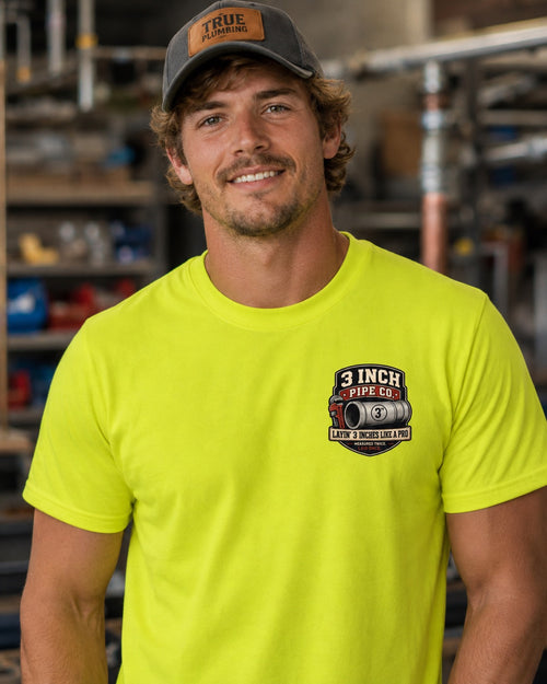 3 Inch Pipe Co. T-Shirt | Funny Plumbing Performance Tee