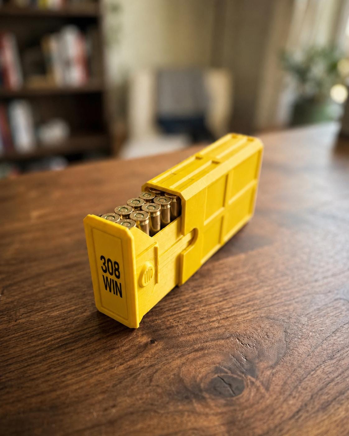 308 Winchester Magnum Ammo Box | 20 Round Stackable Storage Case | Dual-Latch Ammo Holder