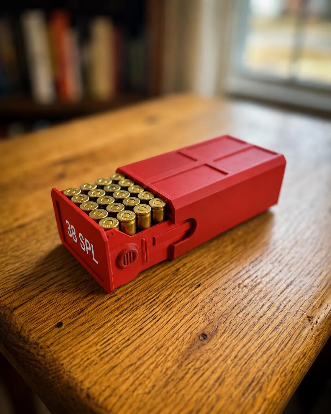 38 Special Ammo Case – 50 Round Stackable Storage Box, Dual-Latch System