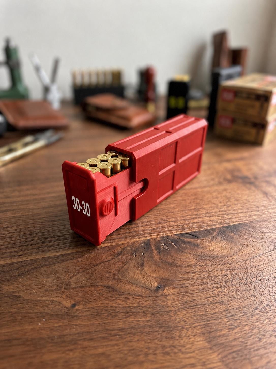 30-30 Winchester Ammo Box | 20 Round Stackable Storage Case | Dual-Latch Ammo Holder | Custom Color