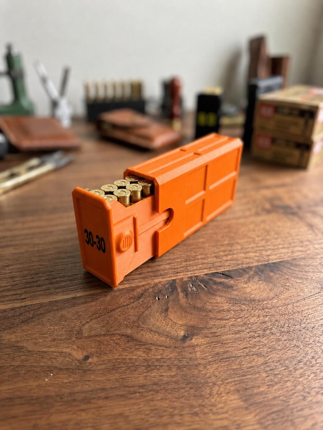 30-30 Winchester Ammo Box | 20 Round Stackable Storage Case | Dual-Latch Ammo Holder | Custom Color