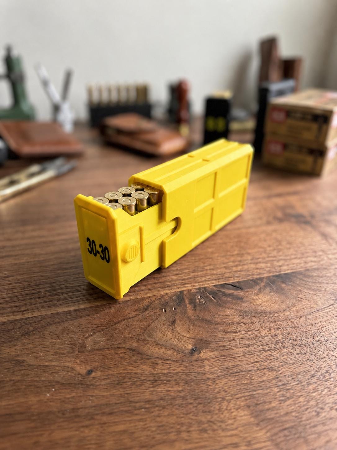 30-30 Winchester Ammo Box | 20 Round Stackable Storage Case | Dual-Latch Ammo Holder | Custom Color