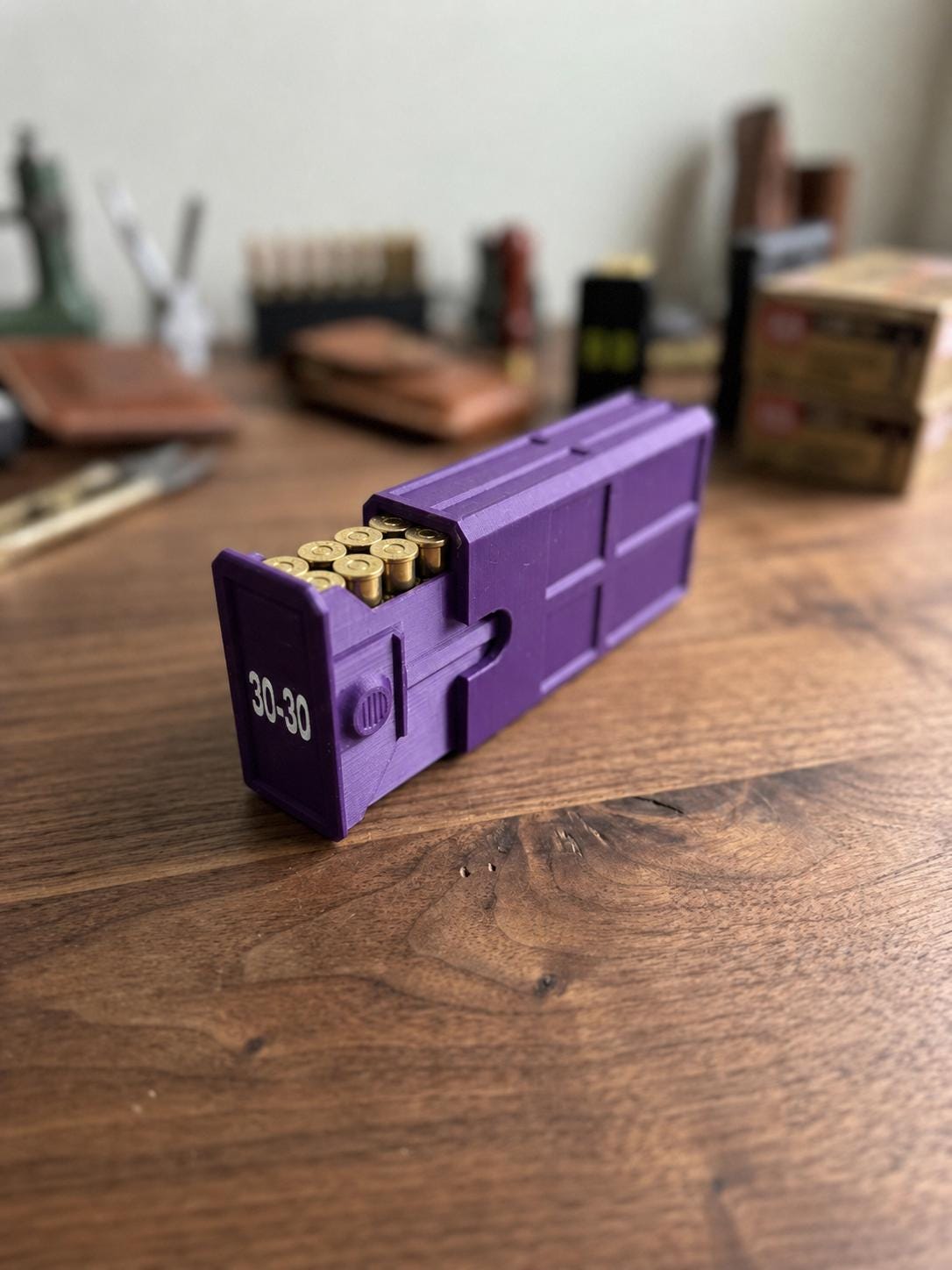 30-30 Winchester Ammo Box | 20 Round Stackable Storage Case | Dual-Latch Ammo Holder | Custom Color