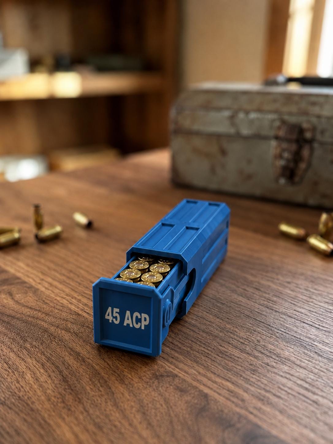 45 ACP Ammo Case – 16 Round Stackable Pocket Storage Box