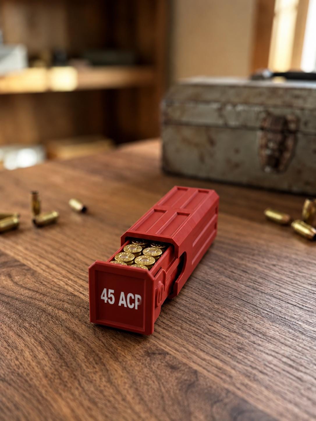 45 ACP Ammo Case – 16 Round Stackable Pocket Storage Box