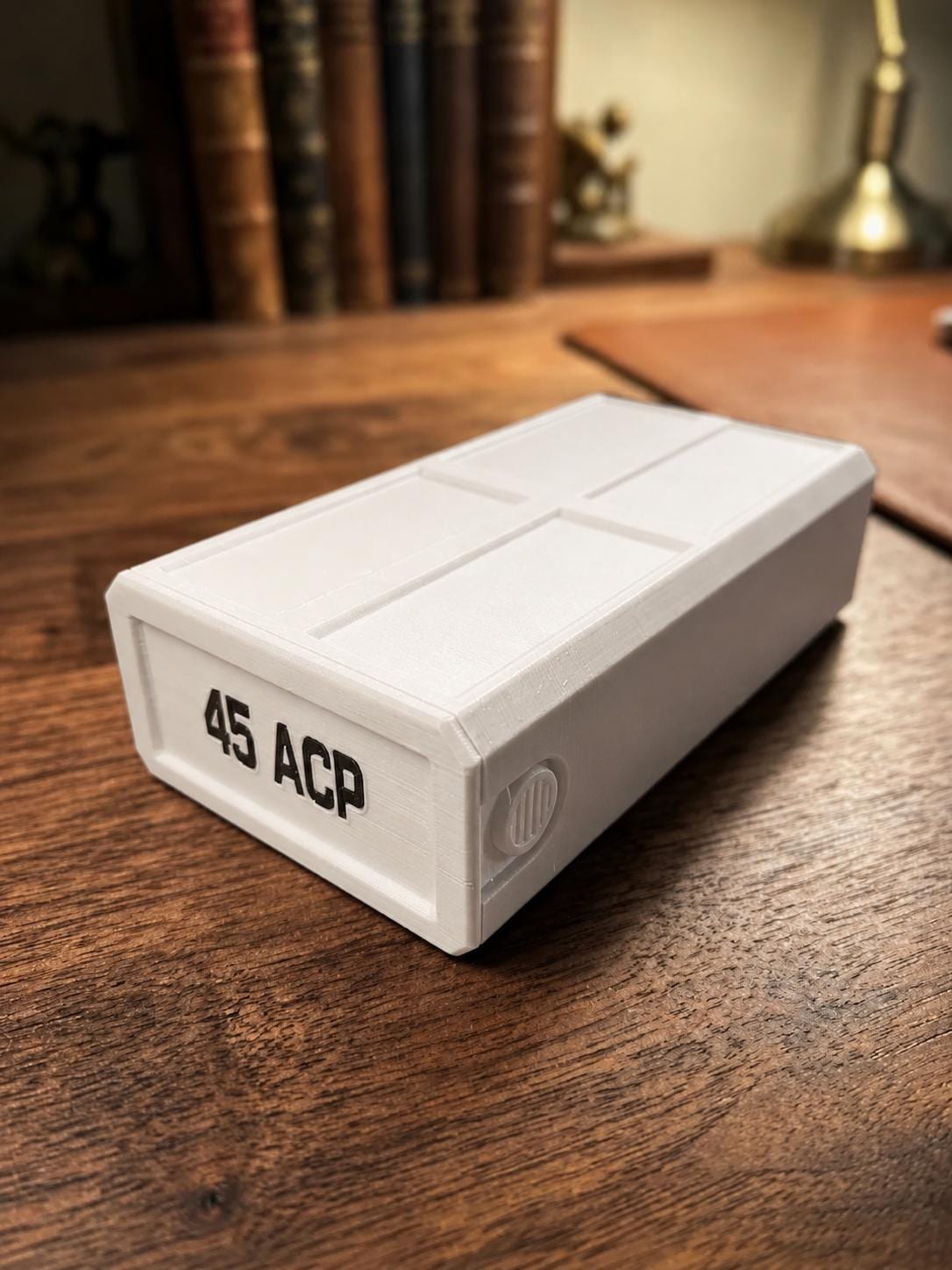 45 ACP Stackable Ammo Case – 50 Round Storage Box for Range & Reloading Ammo