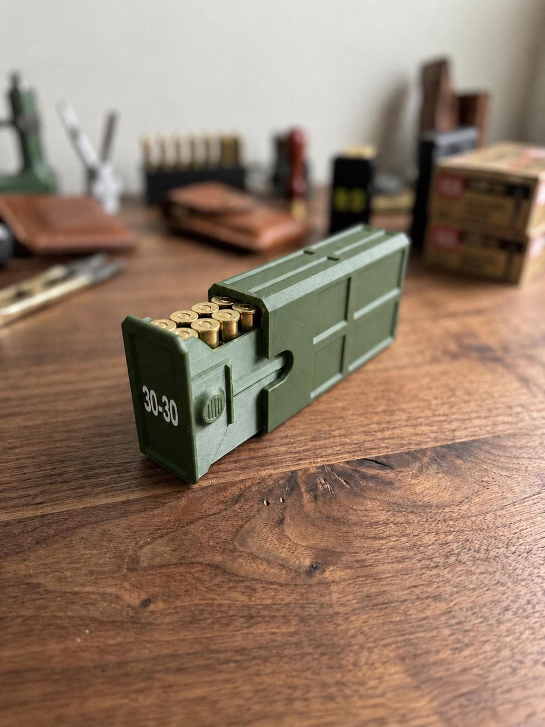 30-30 Winchester Ammo Box | 20 Round Stackable Storage Case | Dual-Latch Ammo Holder | Custom Color
