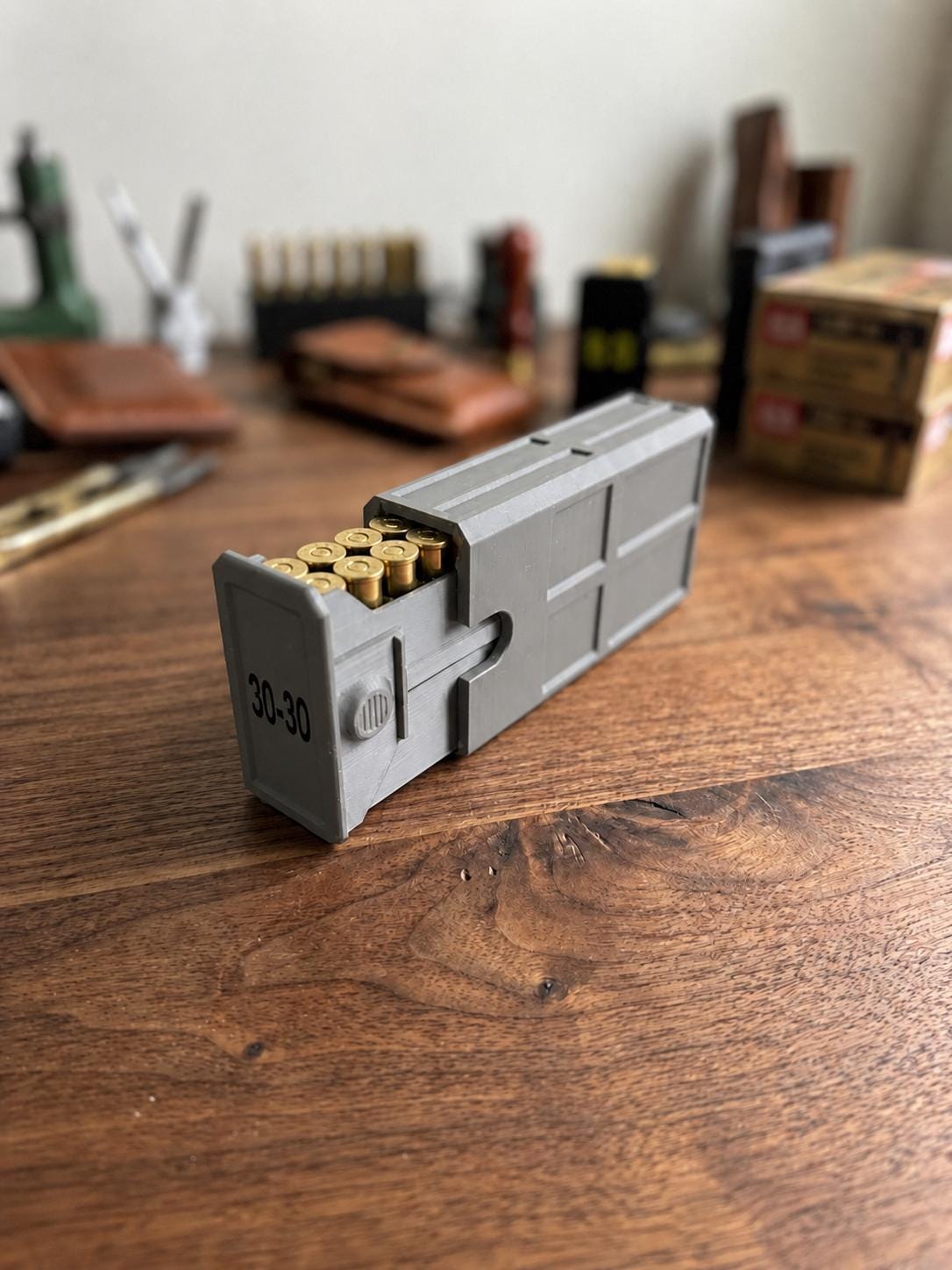 30-30 Winchester Ammo Box | 20 Round Stackable Storage Case | Dual-Latch Ammo Holder | Custom Color