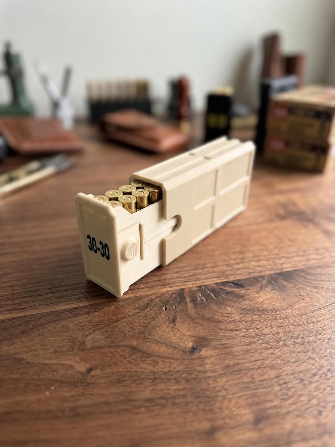 30-30 Winchester Ammo Box | 20 Round Stackable Storage Case | Dual-Latch Ammo Holder | Custom Color