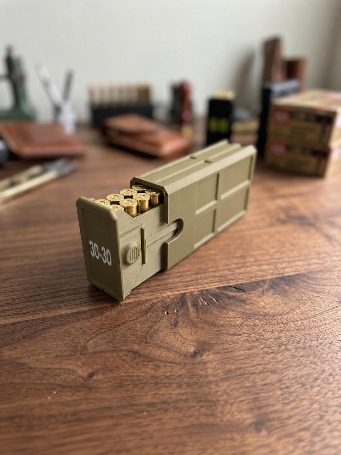 30-30 Winchester Ammo Box | 20 Round Stackable Storage Case | Dual-Latch Ammo Holder | Custom Color