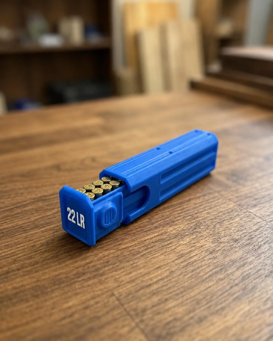 22LR Pocket Ammo Box – 30 Round Capacity – Compact Stackable Sliding Ammunition Storage Case