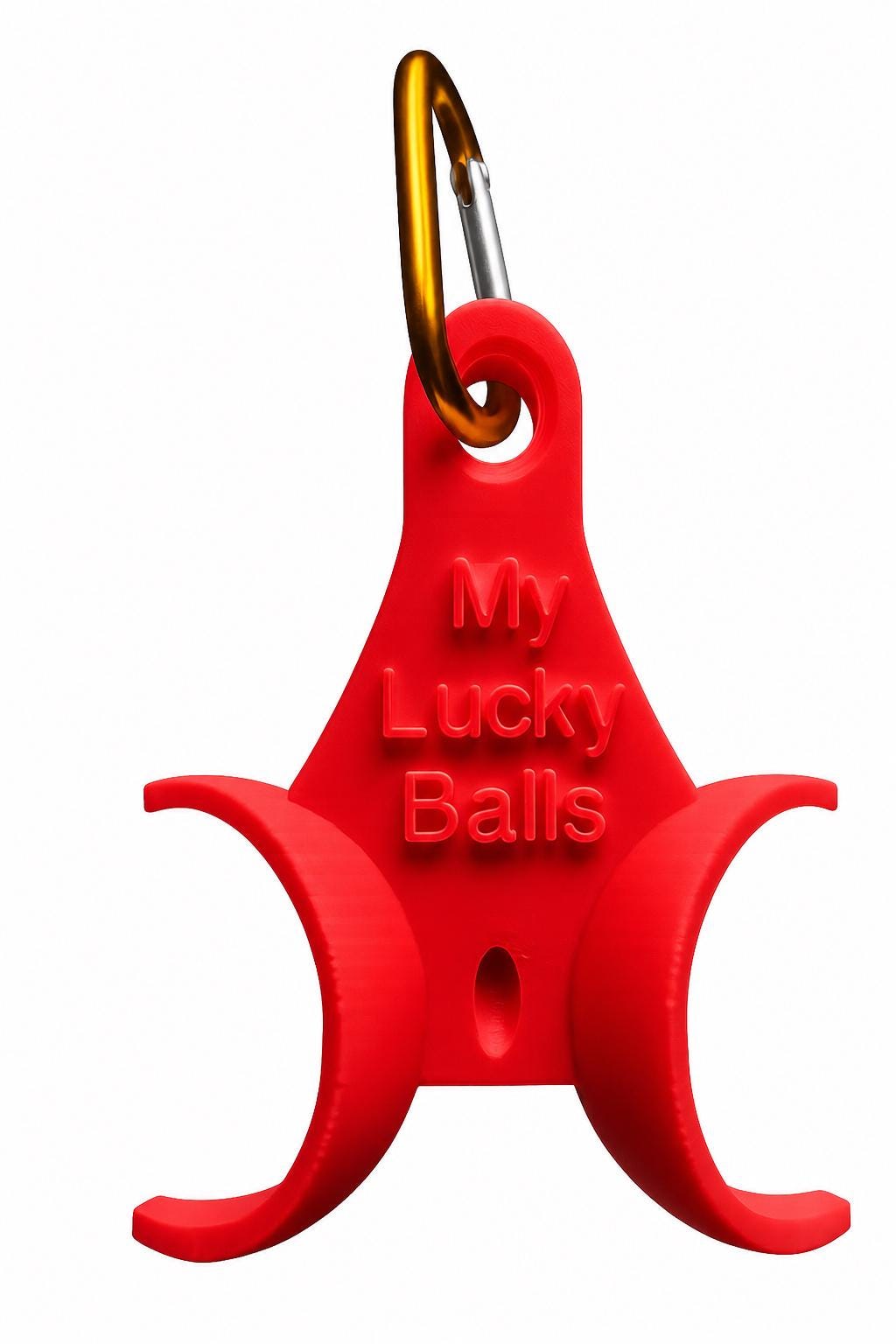 Golf Ball Holder Keychain, Custom Golf Gift, Holds 2 Balls & 2–4 Tees, Carabiner Golf Bag Accessory, Personalized Option