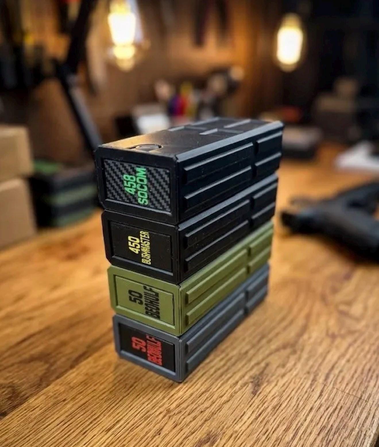 458 SOCOM 20-Round Ammo Box – Stackable Storage Organization Case