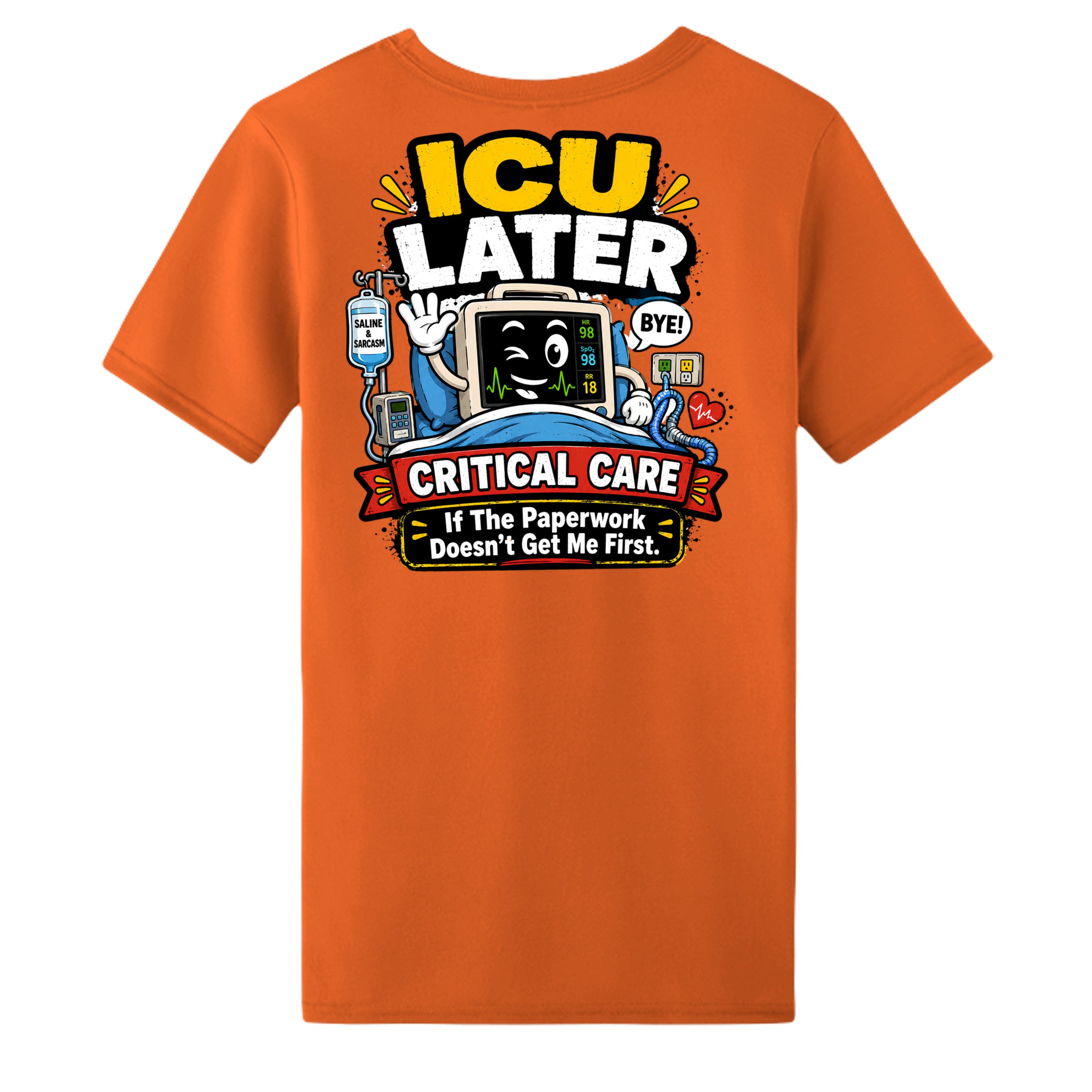 Safety Orange - CE10 - BACK